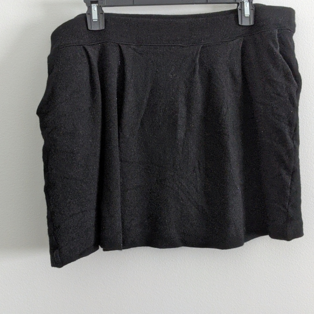 J.jill wool size large petite mini skirt